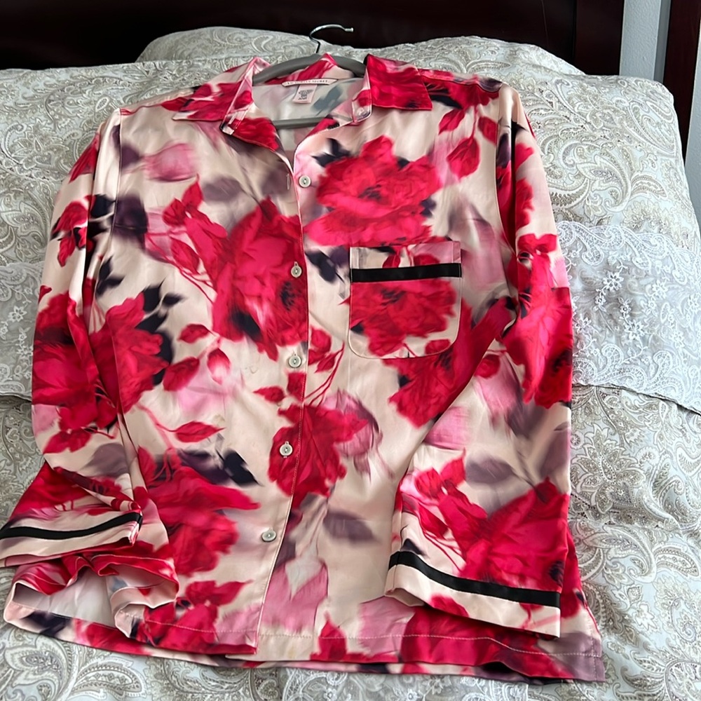 Women’s Soft Satin Pajama top by “ Victoria’s Secret”